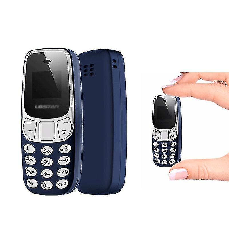 Mini Mobile Phone, Bm10 Dual Sim, Smallest Phone - Dark Blue-ZZY