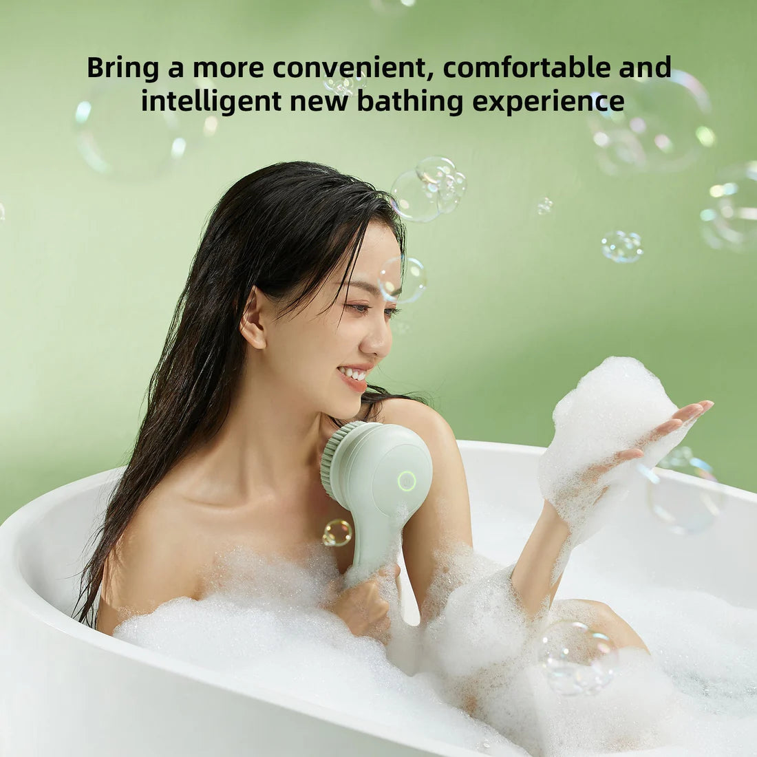 Bodylush | Electric Body Brush Pale Cypress Green