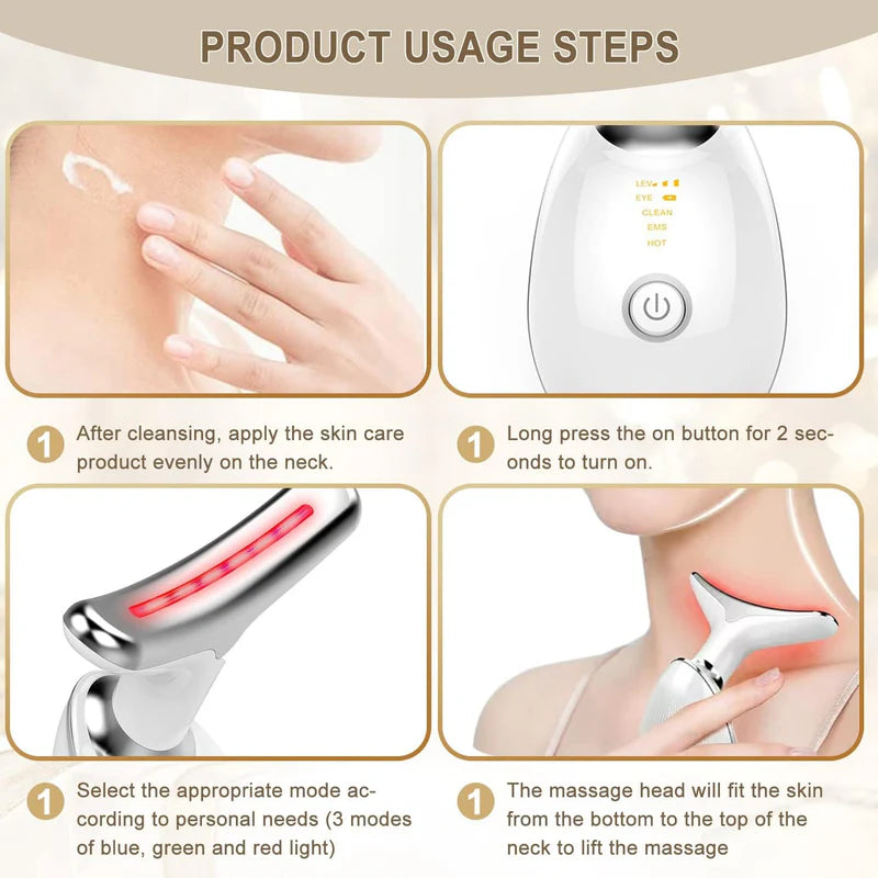 Facial Neck Care lift Lifting Machine, Sonic Facial and Neck Massage