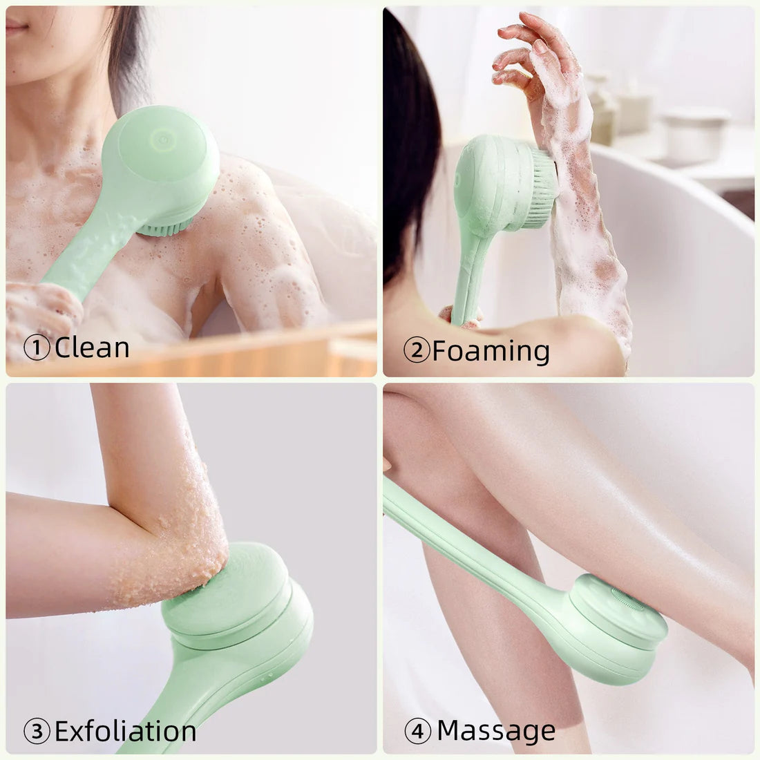 Bodylush | Electric Body Brush Pale Cypress Green