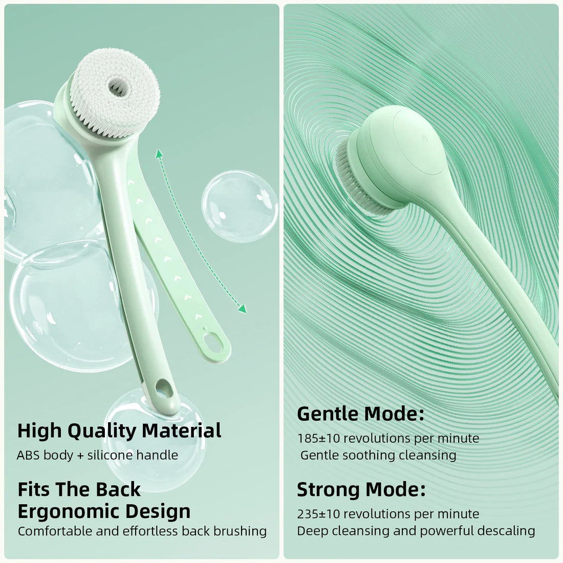 Bodylush | Electric Body Brush Pale Cypress Green