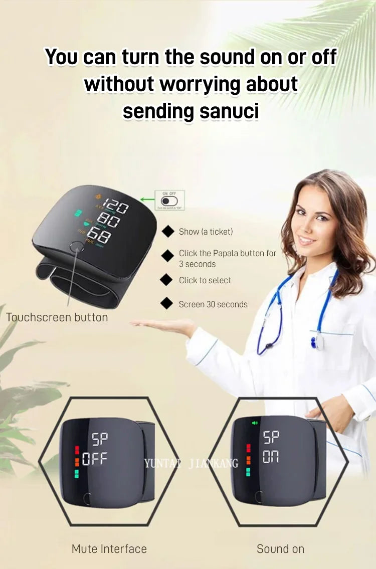 Automatic Wrist Blood Pressure Measuring Instrument