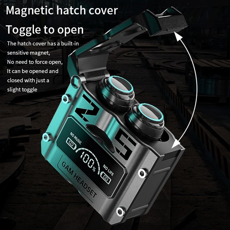 Bluetooth 5.3 Gaming Headset Wireless Low Latency E-Sports Headphones With 2000MAH Charging Box