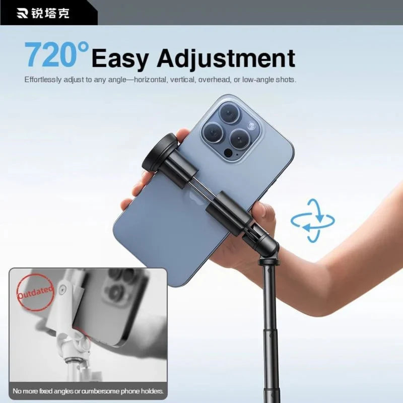 RTAKO Foldable Selfie Stick With Extendable Tripod