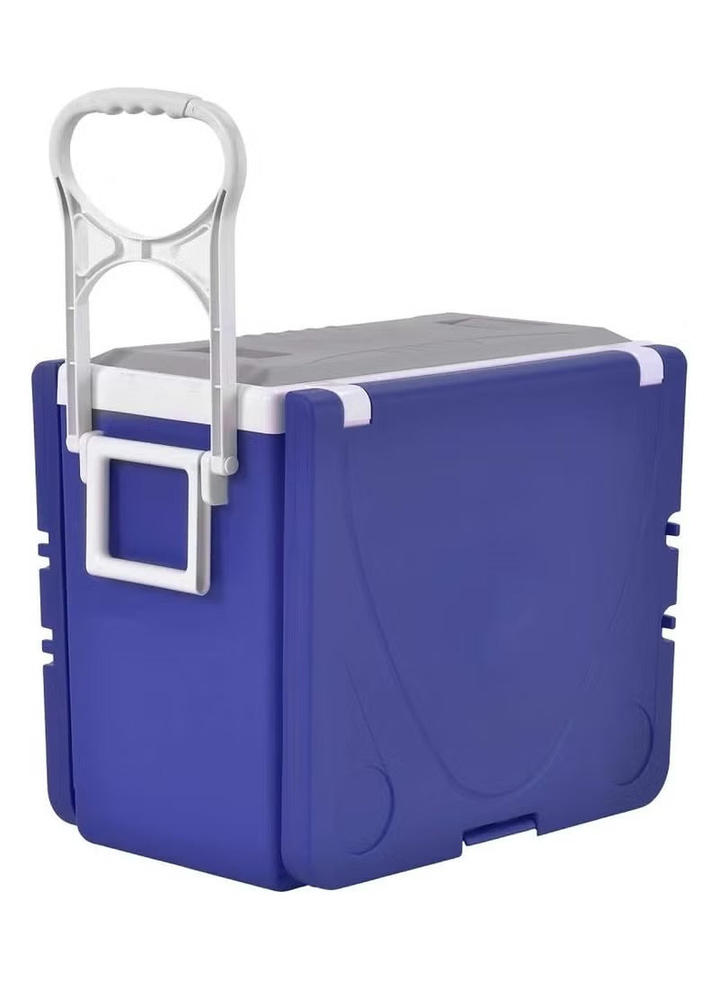 Expandable Cool Box with Wheels and Foldable Picnic Table for Camping