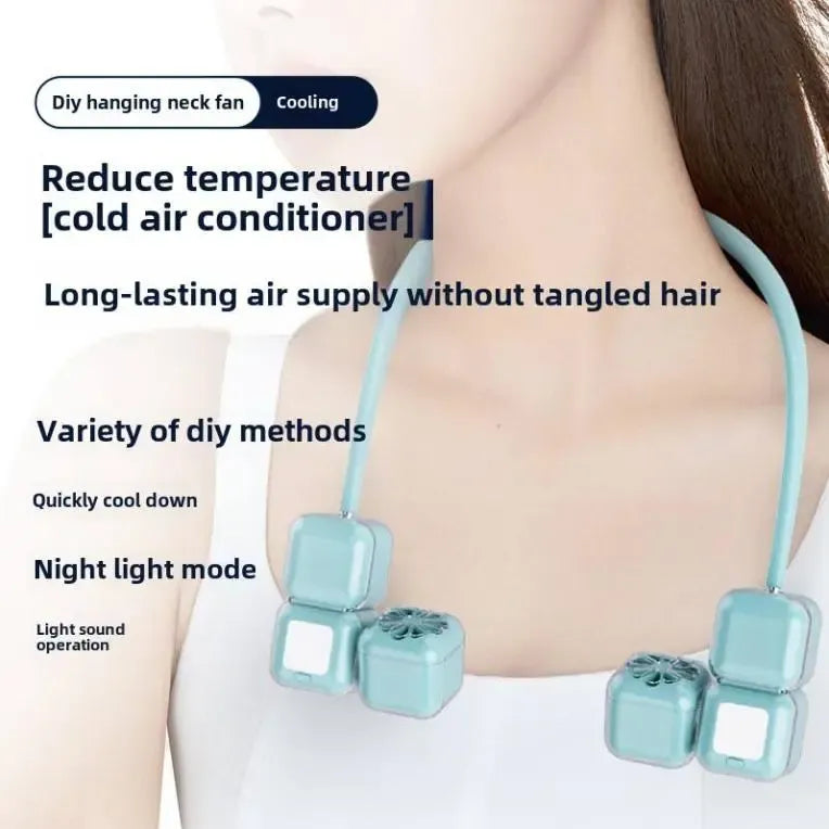 Ice Cube Neck Fan