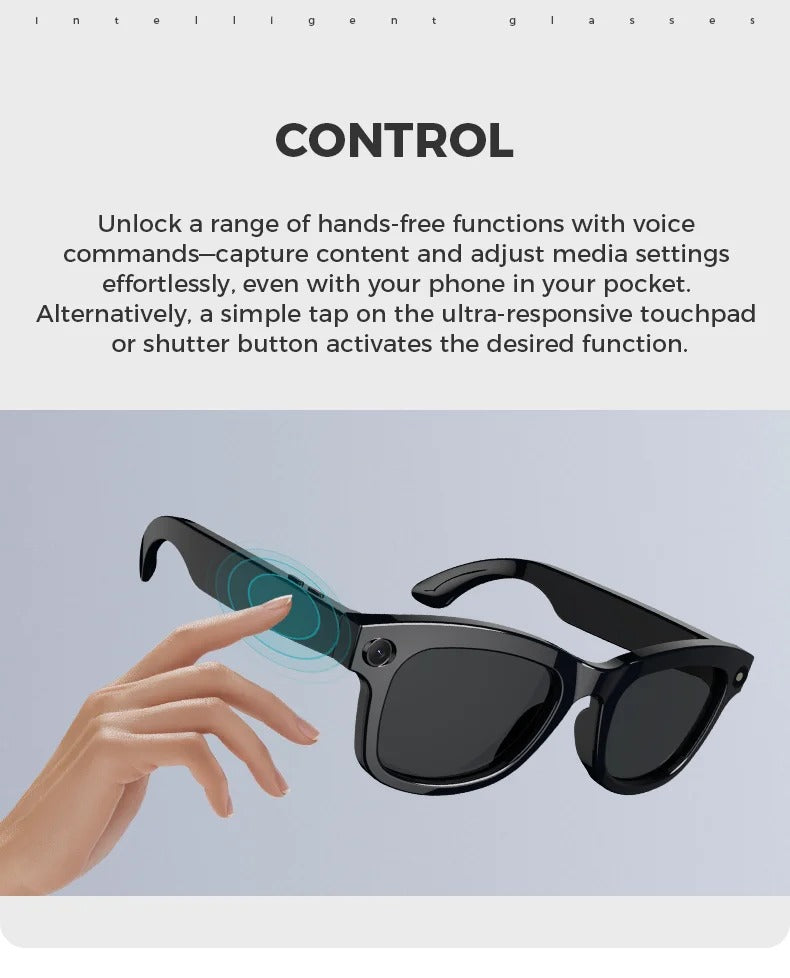 Bluetooth AI shooting glasses