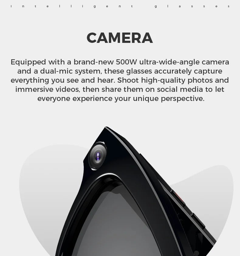 Bluetooth AI shooting glasses