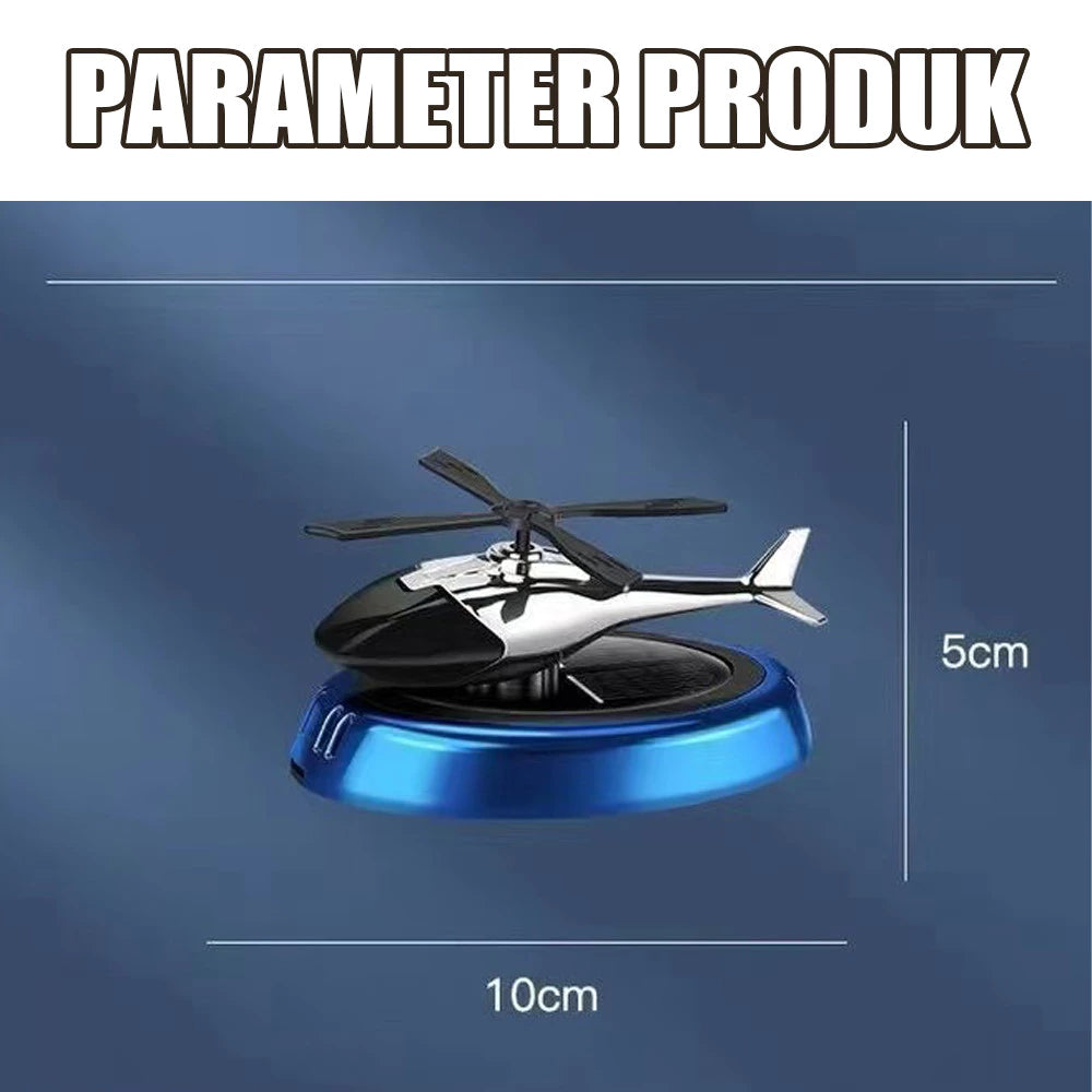 Parfum Mobil Helikopter Tenaga Surya Parfum Mobil Aromaterapi لوحة القيادة Parfum Mobil Diffuser Pengarum Ruangan