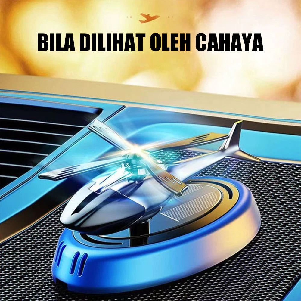 Parfum Mobil Helikopter Tenaga Surya Parfum Mobil Aromaterapi لوحة القيادة Parfum Mobil Diffuser Pengarum Ruangan