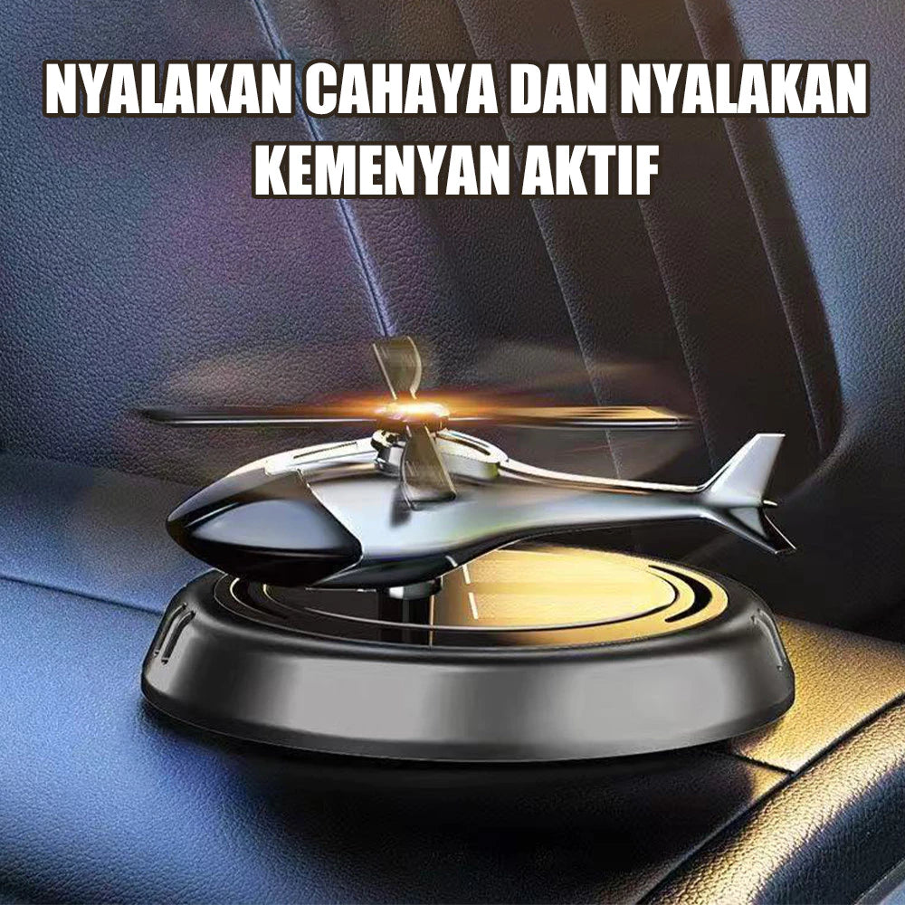 Parfum Mobil Helikopter Tenaga Surya Parfum Mobil Aromaterapi لوحة القيادة Parfum Mobil Diffuser Pengarum Ruangan