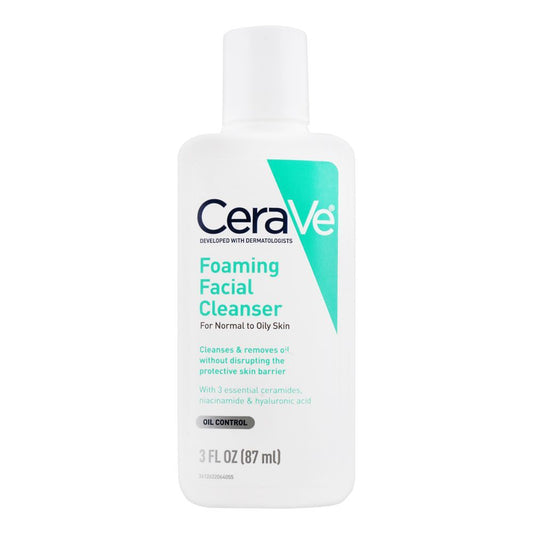 CERAVE Foaming Facial Cleanser Daily Face Wash for Normal to Oily Skin 87ML