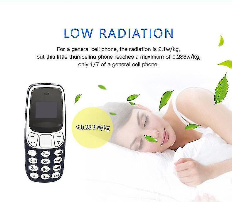 Mini Mobile Phone, Bm10 Dual Sim, Smallest Phone - Dark Blue-ZZY