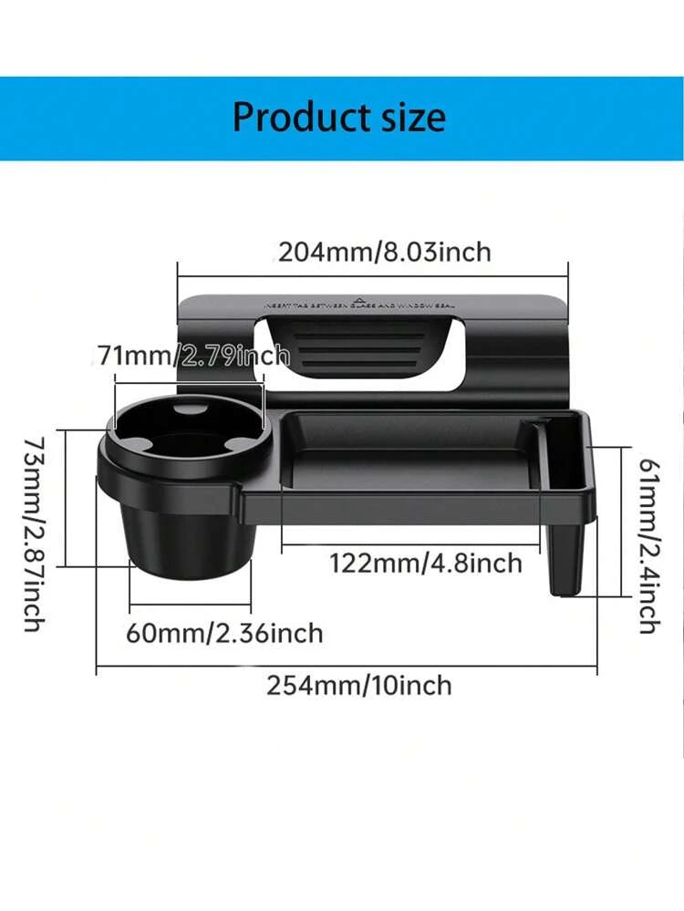 Multi-Functional Car Storage Box With Cup Holder