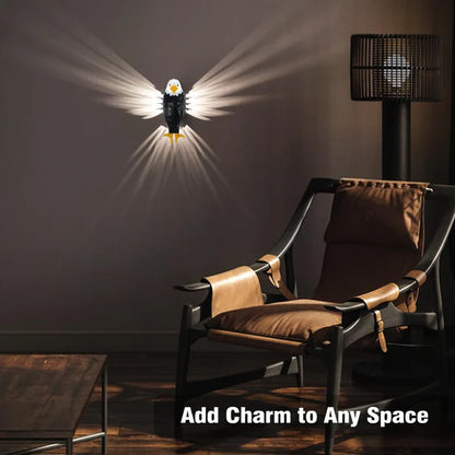 Supreouts Bald Eagle Wall Light – Remote Control LED Night Lamp Share Tweet