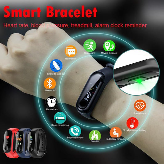 Smart Electronics Blood Pressure Monitoring Pedometer Step Waterproof Smart Band (5ps)