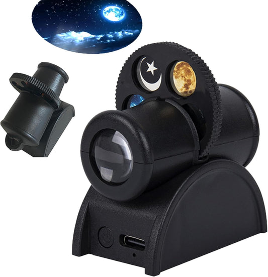 Starry S_ky Projection Pamp, Star Light Projector for Bedroom, Adjustable Ceiling Stars Light Projector, Earth Moon Constellation Series Atmosphere Lamp with 15 Projection Effects, USB Charging