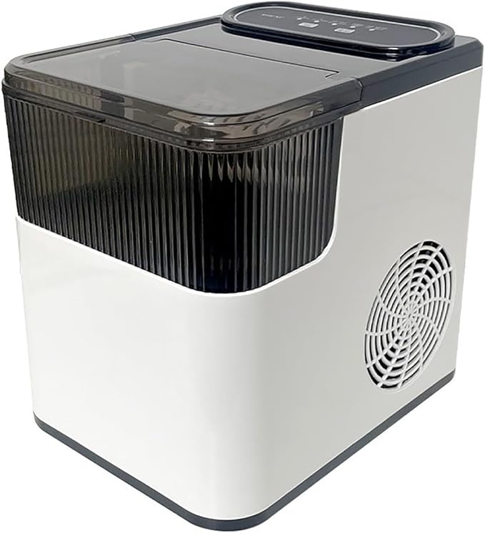 Countertop Ice Maker, One-Click Operation Ice Machine, with Self-Cleaning, 12kg/24H, Removable Ice Basket, for Home,Kitchen,Office, Bar Party