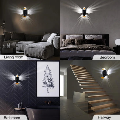 Supreouts Bald Eagle Wall Light – Remote Control LED Night Lamp Share Tweet