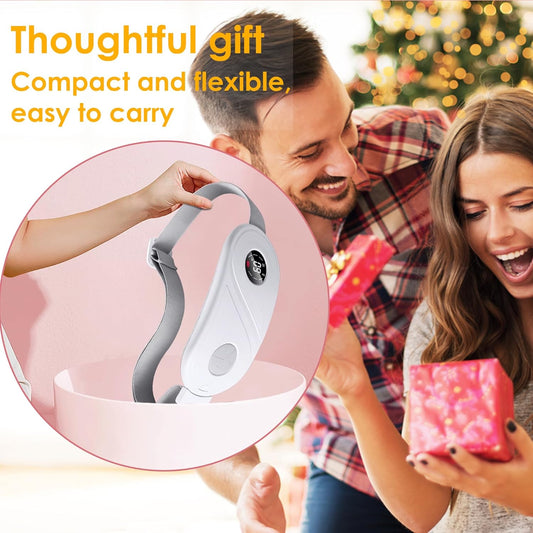 Portable Cordless Heating Pad, NTC Intelligent Temperature Control, Cramps Period Heating Pad, Back Pain Relief, 3 Heat Levels, 3 Massage Modes, Electric Device Belly Wrap Belt