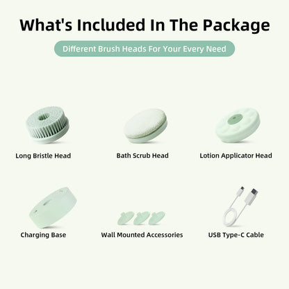 Bodylush | Electric Body Brush Pale Cypress Green