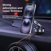 360° Rotatable Magnetic Car Phone Holder Vacuum Suction Cup Windshield Dashboard Foldable GPS Mount Compatible with All Smartphones