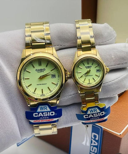 PREMIUM QUALITY CASIO COUPLE WATCH WITH OFFER PRICE | CASIO COUPLE 21