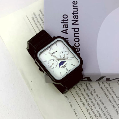 Men's Watch Moon Phase Stainless Steel Business Leisure Quartz Watch