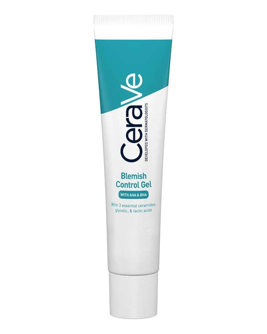 CERAVE Blemish Control Gel, Facial Moisturizer For Acne Blemishes With Glycolic And Lactic Acids AHA BHA