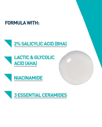 CERAVE Blemish Control Gel, Facial Moisturizer For Acne Blemishes With Glycolic And Lactic Acids AHA BHA