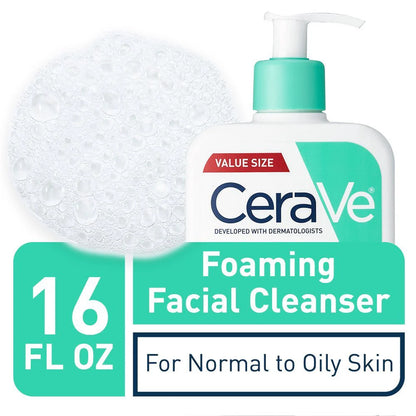 CERAVE Foaming Facial Cleanser Daily Face Wash for Normal to Oily Skin 87ML