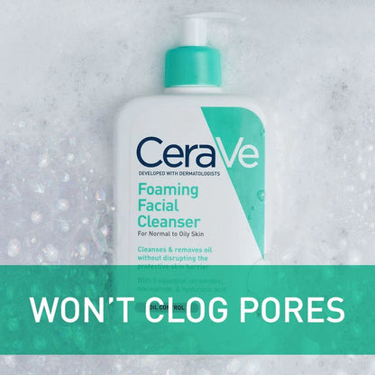 CERAVE Foaming Facial Cleanser Daily Face Wash for Normal to Oily Skin 87ML