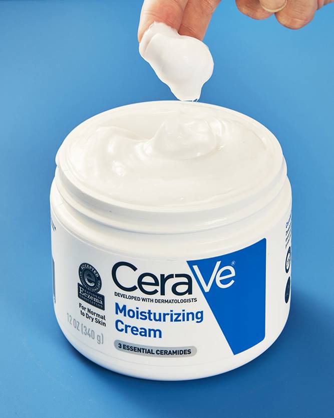 CERAVE Moisturizing Cream | 16 Ounce with Pump | Daily Face and Body Moisturizer for Dry Skin
