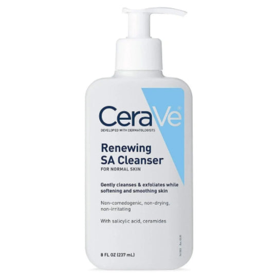 CERAVE Renewing SA Cleanser For Normal Skin With Ceramides And Salicylic Acid, 237ml