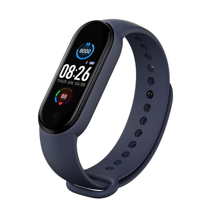 Smart Electronics Blood Pressure Monitoring Pedometer Step Waterproof Smart Band (5ps)