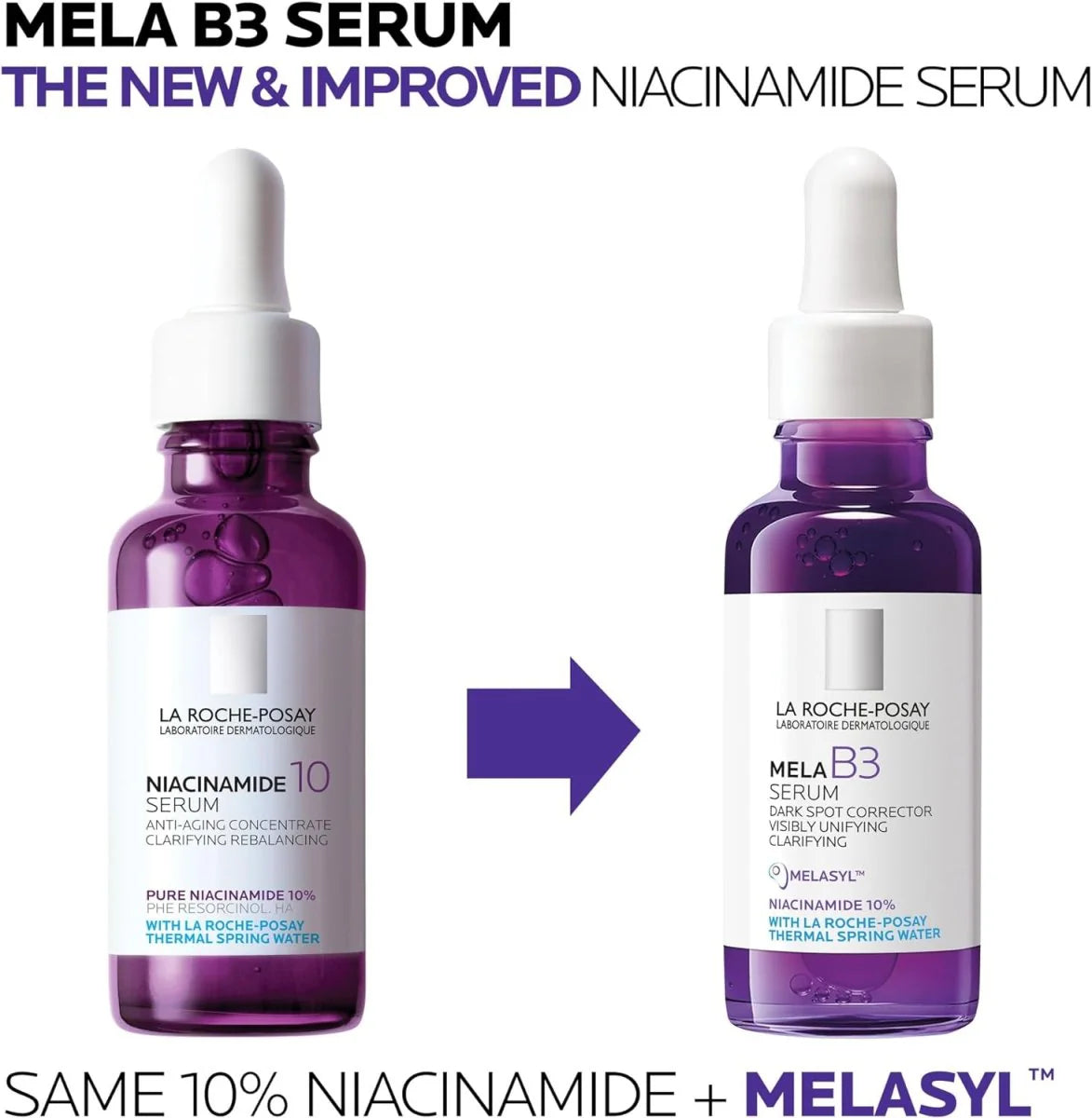 LA ROCHE POSAY mela B3 Serum Dark Spot Corrector Visibly Unifying Clarifying
