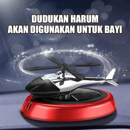 Parfum Mobil Helikopter Tenaga Surya Parfum Mobil Aromaterapi لوحة القيادة Parfum Mobil Diffuser Pengarum Ruangan 