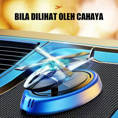 Parfum Mobil Helikopter Tenaga Surya Parfum Mobil Aromaterapi لوحة القيادة Parfum Mobil Diffuser Pengarum Ruangan 