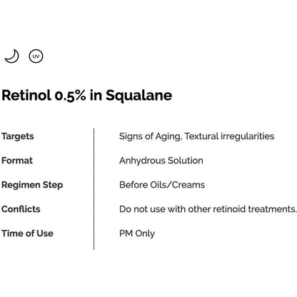 The Ordinary Retinol 0.5% in Squalane 30ml